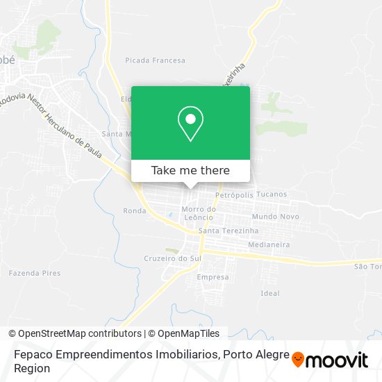 Mapa Fepaco Empreendimentos Imobiliarios