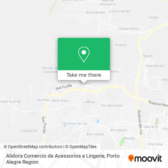 Alidora Comercio de Acessorios e Lingerie map