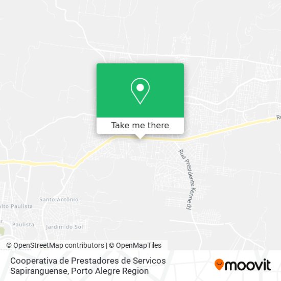 Cooperativa de Prestadores de Servicos Sapiranguense map