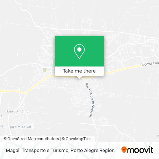 Mapa Magall Transporte e Turismo