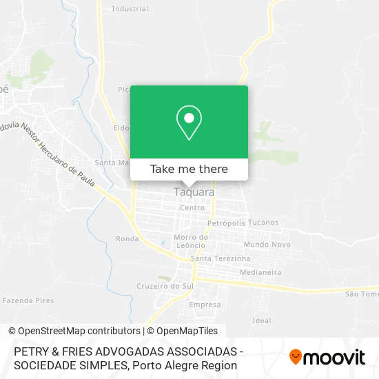 PETRY & FRIES ADVOGADAS ASSOCIADAS - SOCIEDADE SIMPLES map