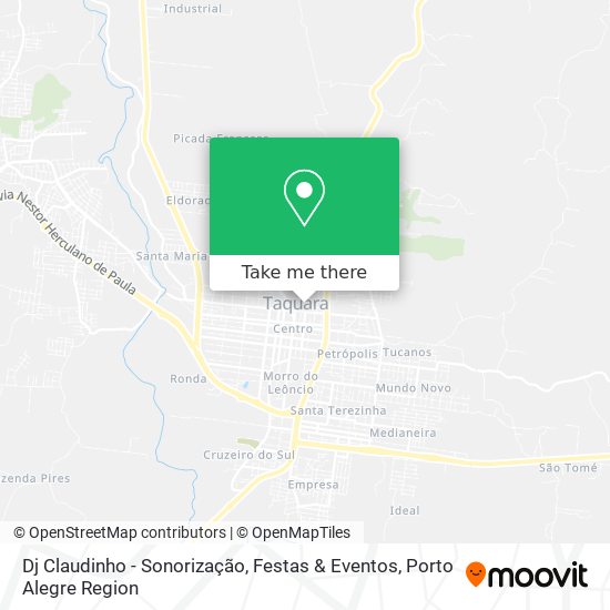 Dj Claudinho - Sonorização, Festas & Eventos map