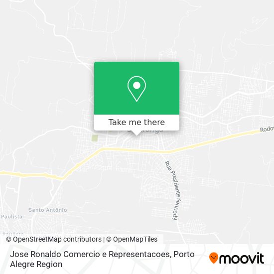 Mapa Jose Ronaldo Comercio e Representacoes