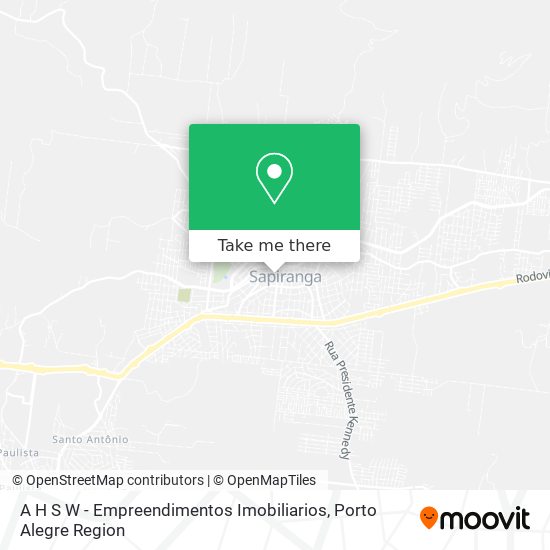 Mapa A H S W - Empreendimentos Imobiliarios