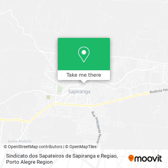 Sindicato dos Sapateiros de Sapiranga e Regiao map