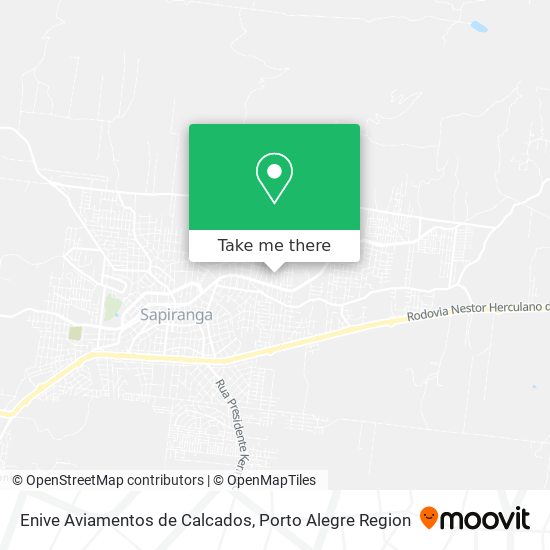 Mapa Enive Aviamentos de Calcados