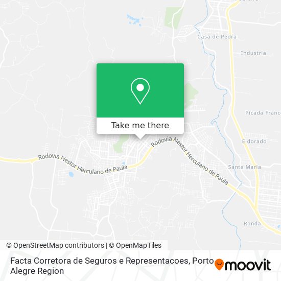 Mapa Facta Corretora de Seguros e Representacoes