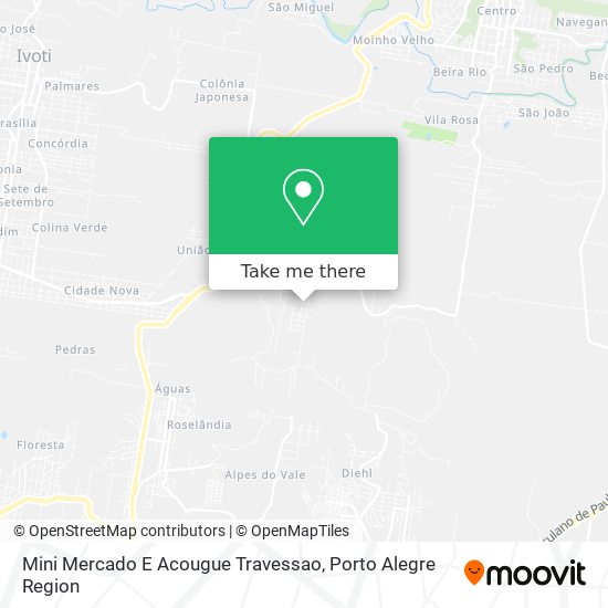 Mini Mercado E Acougue Travessao map