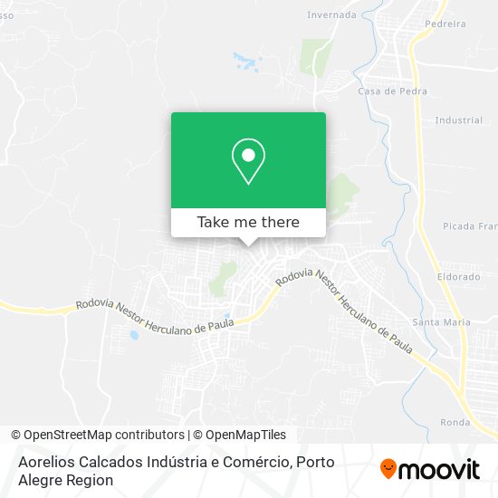 Mapa Aorelios Calcados Indústria e Comércio