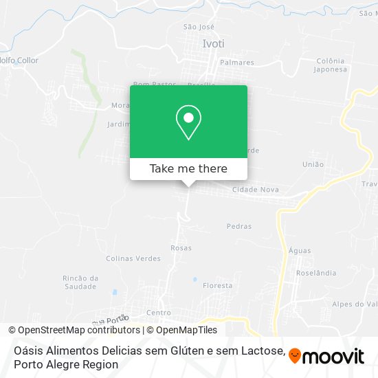 Oásis Alimentos Delicias sem Glúten e sem Lactose map