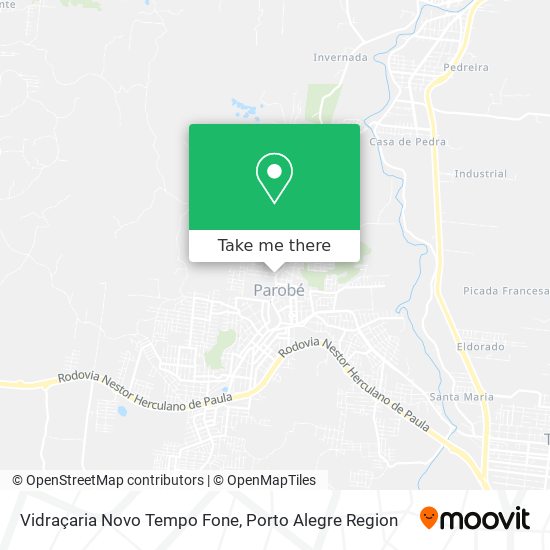 Vidraçaria Novo Tempo Fone map