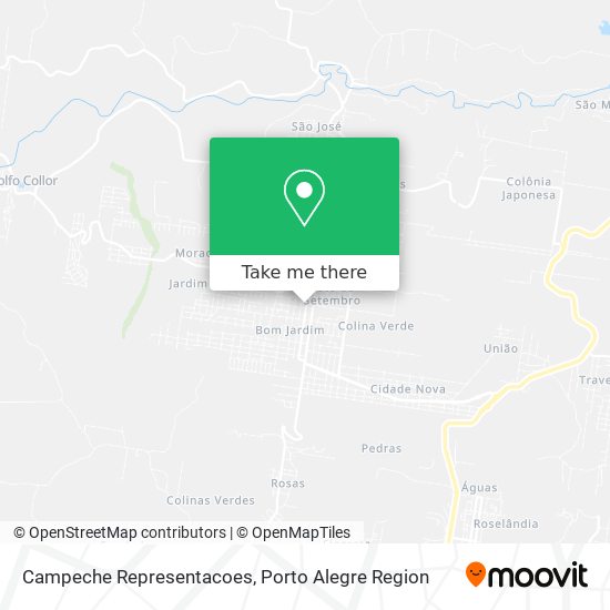 Campeche Representacoes map
