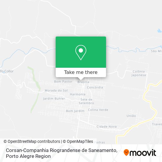 Mapa Corsan-Companhia Riograndense de Saneamento