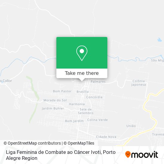 Liga Feminina de Combate ao Câncer Ivoti map