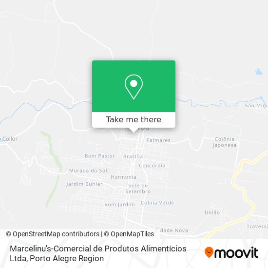 Mapa Marcelinu's-Comercial de Produtos Alimentícios Ltda