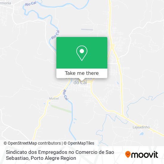 Mapa Sindicato dos Empregados no Comercio de Sao Sebastiao