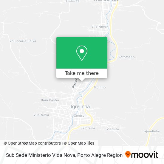 Mapa Sub Sede Ministerio Vida Nova