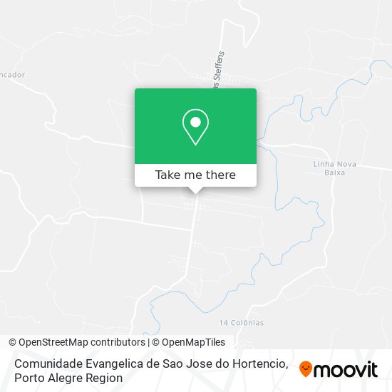 Comunidade Evangelica de Sao Jose do Hortencio map