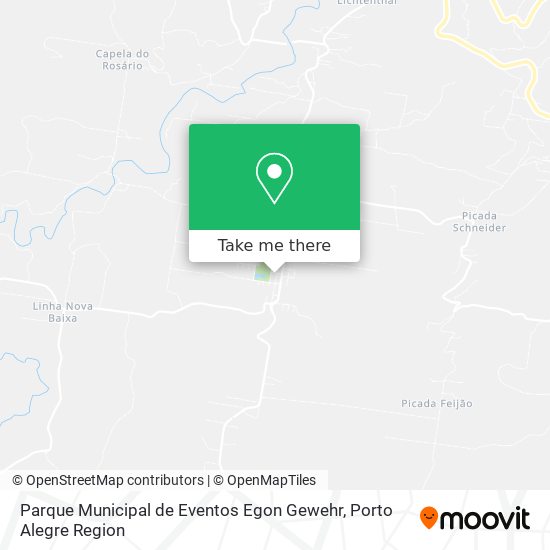 Mapa Parque Municipal de Eventos Egon Gewehr