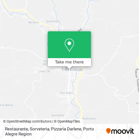 Restaurante, Sorveteria, Pizzaria Darlene map