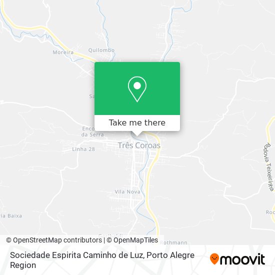 Sociedade Espirita Caminho de Luz map