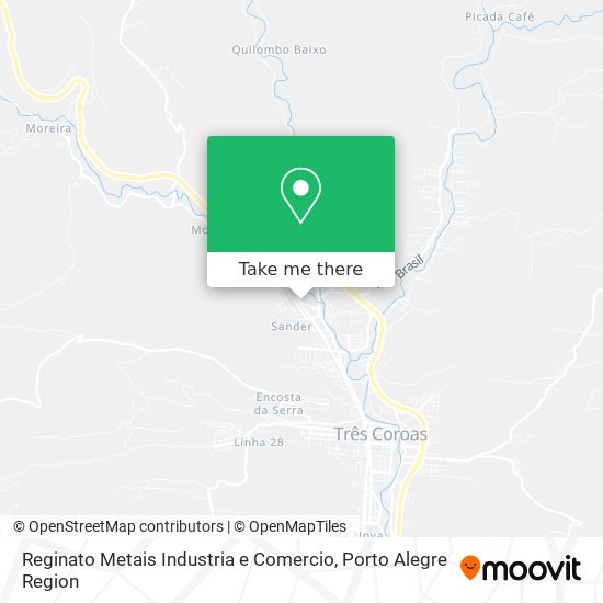 Reginato Metais Industria e Comercio map