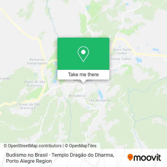Budismo no Brasil - Templo Dragão do Dharma map