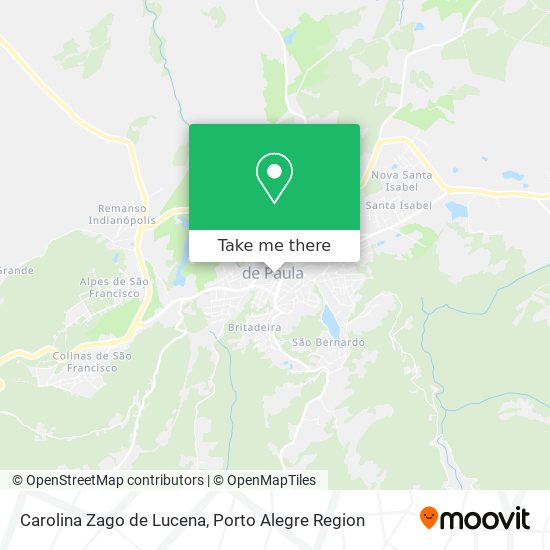 Carolina Zago de Lucena map