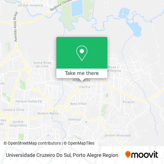 Universidade Cruzeiro Do Sul map