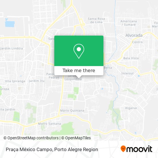 Praça México Campo map