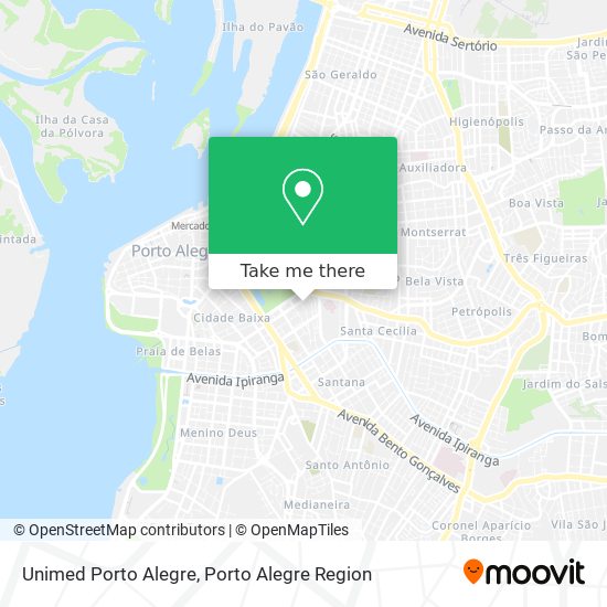 Unimed Porto Alegre map