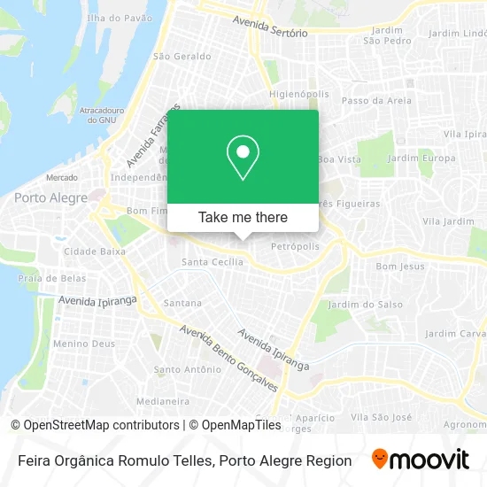 Feira Orgânica Romulo Telles map