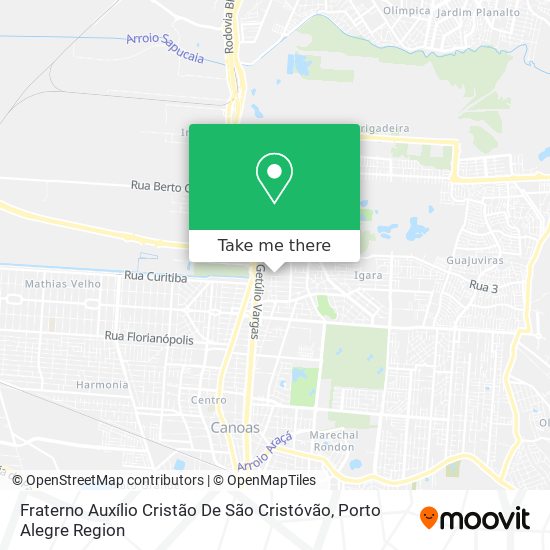 Mapa Fraterno Auxílio Cristão De São Cristóvão