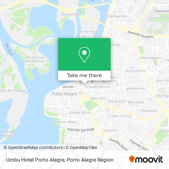 Umbu Hotel Porto Alegre map