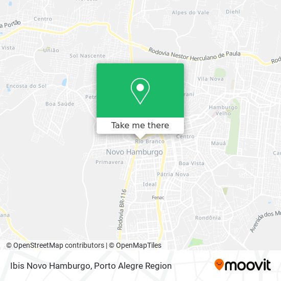 Mapa Ibis Novo Hamburgo