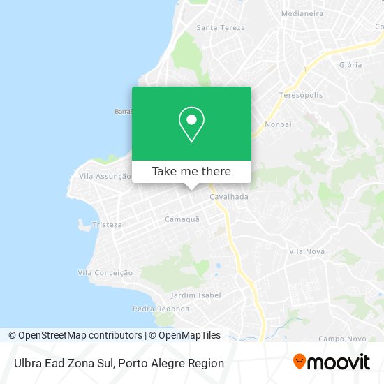 Ulbra Ead Zona Sul map