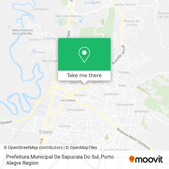 Prefeitura Municipal De Sapucaia Do Sul map