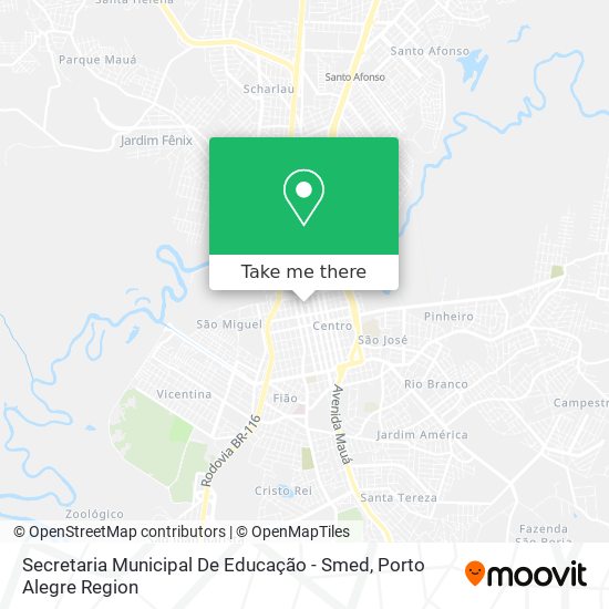 Mapa Secretaria Municipal De Educação - Smed