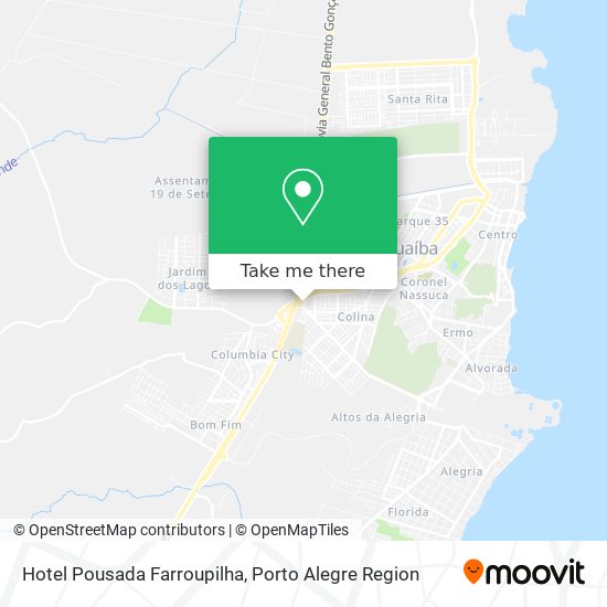 Hotel Pousada Farroupilha map