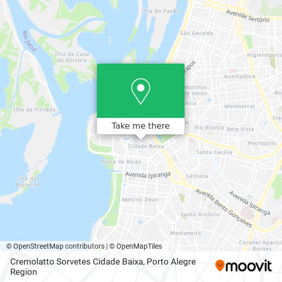 Cremolatto Sorvetes Cidade Baixa map