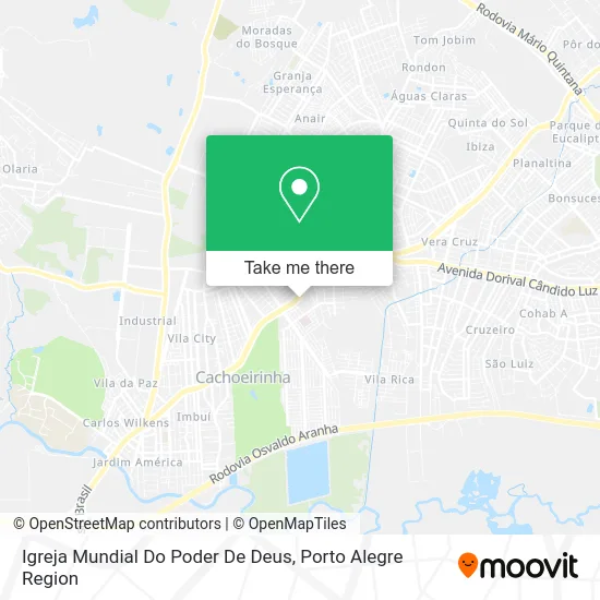 Igreja Mundial Do Poder De Deus map
