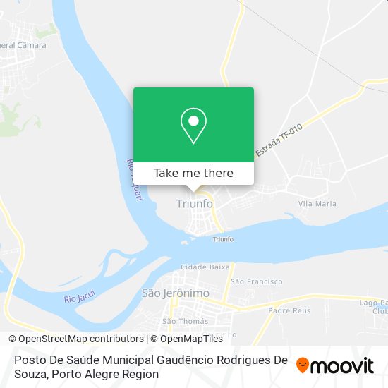 Posto De Saúde Municipal Gaudêncio Rodrigues De Souza map