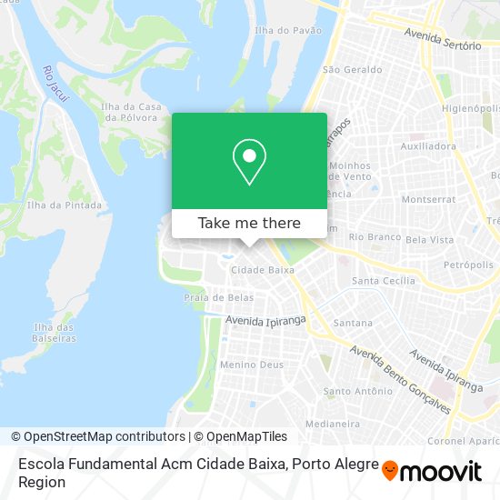 Mapa Escola Fundamental Acm Cidade Baixa