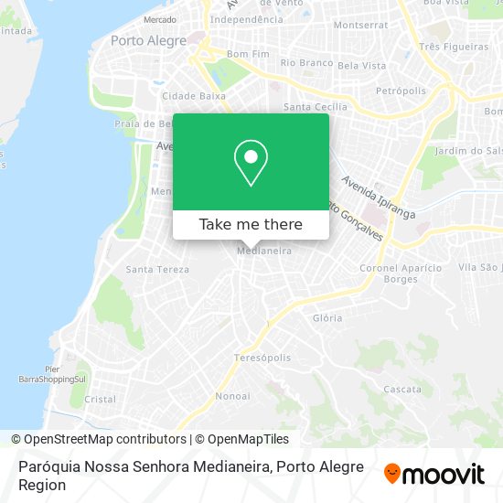 Mapa Paróquia Nossa Senhora Medianeira