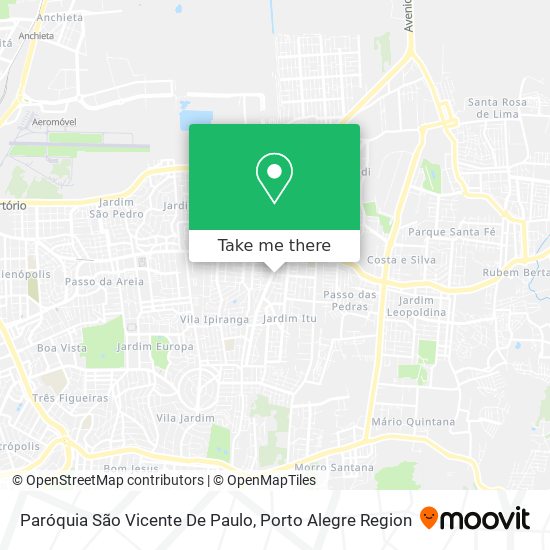 Paróquia São Vicente De Paulo map