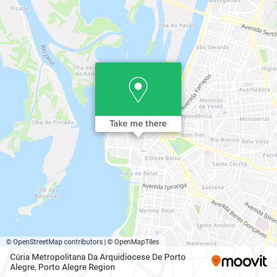 Mapa Cúria Metropolitana Da Arquidiocese De Porto Alegre
