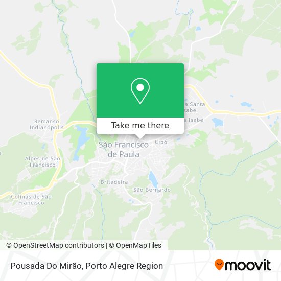Pousada Do Mirão map