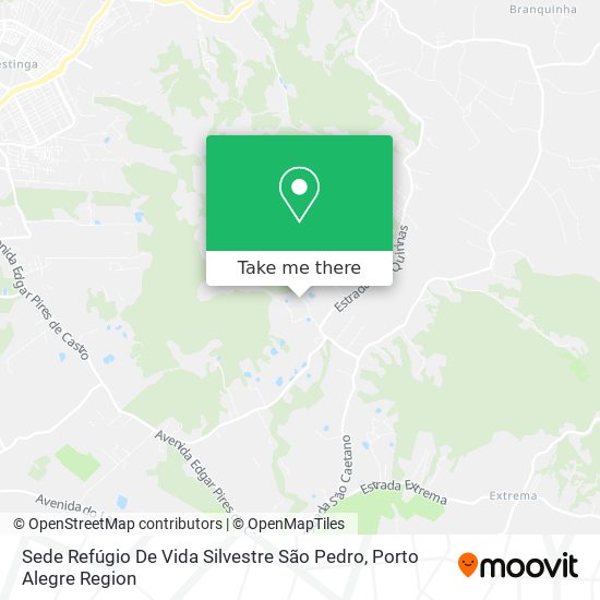 Sede Refúgio De Vida Silvestre São Pedro map