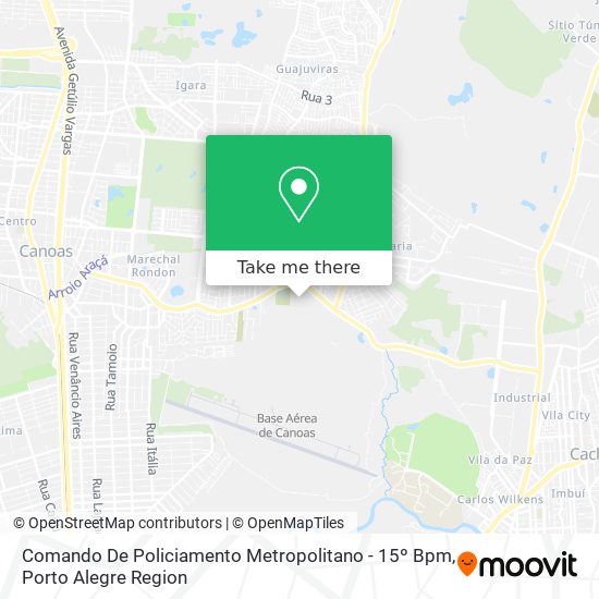 Comando De Policiamento Metropolitano - 15º Bpm map