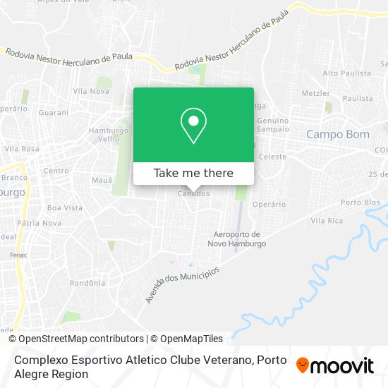 Mapa Complexo Esportivo Atletico Clube Veterano